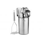 Non Stick Stainless Steel Kitchen Utensil Sets Fingerprintfree OEM Available for sale