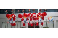 China ICAO Heliport Red Outside Flood Lights Wind Direction Indicator Customized Windsock supplier