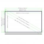 120 Inch Interactive Whiteboard Aluminum Alloy Frame Black Color for sale