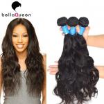 10 inch - 30 inch Unprocessed Natural Black Indian Virgin Hair Of Water Wave Style for sale