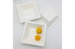 China Square Biodegradable Sugarcane Bagasse Bowl 24oz Paper Containers With Lids supplier