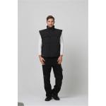 100% Polyester Lining Cold Weather Workwear 180gsm Black Winter Vest Mens for sale
