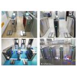 High Security 304 Stainless Steel Turnstile Gate With Human Body ESD Tester for sale