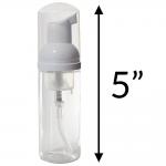 Pump Empty Foaming Soap Dispenser 300Pcs 50ml For Face Eyelashes Cleaner