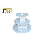 Glossy Cardboard Cake Display , Easy Assembling Cardboard Christmas Cake Stand for sale