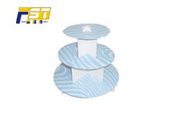 China Glossy Cardboard Cake Display , Easy Assembling Cardboard Christmas Cake Stand supplier