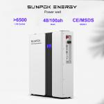 Sunpok 51.2V 200Ah LiFePO4 Battery 10.24kWh Solar Powerwall for sale