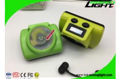 China Waterproof Underground Hard Hat Lights 13000lux Brightness With Usb Charging Cable supplier