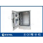 China 16U Galvanized Steel Outdoor Telecommunication Cabinet 19'' Rack With Air Conditioner IP55 for sale