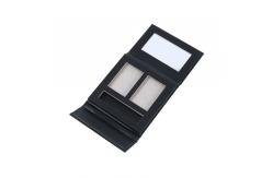 China Black Empty Eyeshadow And Blush Palette C2S PAPER With Brush supplier