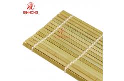 China Handmade Mao Bamboo 24*24cm Sushi Rolling Mat supplier