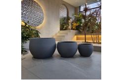 China Fireproof Fiber Clay Planter Frost Resistant For Garden supplier
