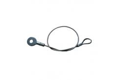 China Stainless Steel Cable Lanyard Plastic Coated With Loop And Eyelet Terminal Ends supplier