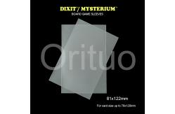 China Matte Dixit Mysterium Card Sleeves Clear Non Glare With Size 81x122mm supplier