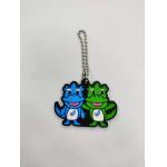 Decorations PVC Key Holder , OEM Swivel Lobster Clasp Keychain Souvenir for sale