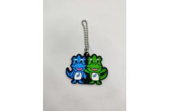 China Decorations PVC Key Holder , OEM Swivel Lobster Clasp Keychain Souvenir supplier