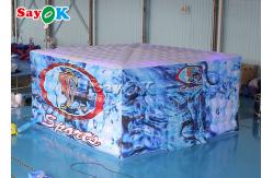 China Fully Printed Inflatable LED Cube Tent Square For Party Events supplier