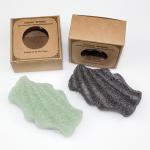 Wave Shaped Organic Skincare Body Bath Konjac Sponge
