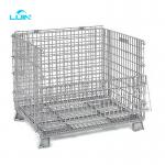 Industrial Transport Storage Equipment Folding Wire Mesh Roll Container Cages Trolleys