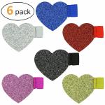 Elastic Designed Self Adhesive Pen Loop , Unusual Stationery Items Bling Heart Shape for sale