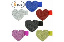 China Elastic Designed Self Adhesive Pen Loop , Unusual Stationery Items Bling Heart Shape supplier