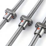Heavy Load Rolled Ball Screw Efficient 10mm Ball Screw Food Grade Lubrication