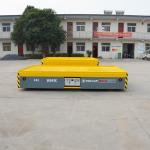 5 Tons Industrial Transfer Trolley , Wireless Automated Transfer Cart With Steel Plate for sale