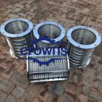 304 Stainless Steel Solid-Liquid Separator Rotary Drum Wedge Wire Screen Basket for sale