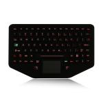 Ip68 Dynamic Sealed Silicone Industrial Keyboard Desktop With Backlight for sale