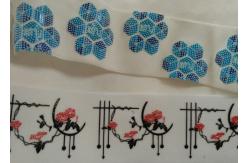 China Shinny Silicon Printing Logo Screen Printing Label For Woven Tape supplier