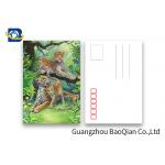 Customized Size 3D Lenticular Postcards Wild Animals Pattern Pictures UV Printing
