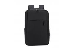 China Recycled Work Computer Backpack Soft Handle 600D Fabric Business Bookbag supplier
