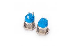 China 22mm Metal Push Button Switch Waterproof Self Reset 5 Pin Terminal supplier
