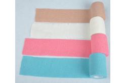 China 4.5-5m Medical Surgical Bandages Red Medical Use Adhesive Elastic Bandage supplier