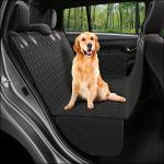 210D Black Dog Backseat Car Cover PP Plush Paws Seat Cover for sale
