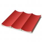 15mm Wood Plastic Composite Wall Cladding WPC Fluted Wave Panel for sale