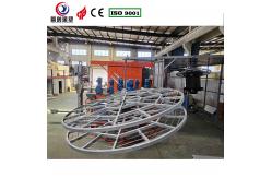 China 4 Arm 5 Station 3.5 Meter Oven Carousel Bi Axial Rotomoulding Machine supplier