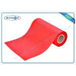 Red Polypropylene Non Woven Fabric Anti Bacterial Customer Label for sale