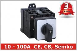 China Electrical 5 Position Selector Switch Push Button , Industrial Rotary Disconnect Switch supplier