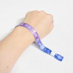 Adjustable Length Woven Cloth Fabric Wristbands for Concert Promotion Events Gift OEM