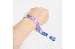 China Adjustable Length Woven Cloth Fabric Wristbands for Concert Promotion Events Gift OEM supplier