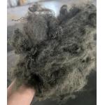 Recycled Polyester Staple Fiber 6D 51mm Green Coffee  Low Moisture Absorption for sale