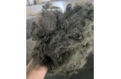 China Recycled Polyester Staple Fiber 6D 51mm Green Coffee  Low Moisture Absorption supplier