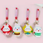 Custom Design 3D Silicone Keying , Souvenir Gifts Soft PVC Rubber Keychain Rapid Prototype Service for sale