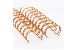 China Pitch 2:1 A4 3/4'' Double Loop Binding Spiral Wire Nylon Coated supplier