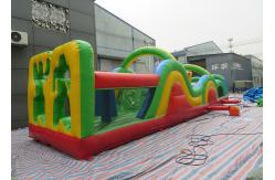 China Outdoor Crazy Interactive Inflatable Obstacle Challenges For Playground supplier