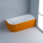 Matt Brown Long Lasting Soaking Bathtub Fresh Pure Acrylic Material for sale