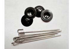 China Aluminum Phosphating 38mm Hook Solar Panel Weld Mesh Fasteners For Pigeon Proofing supplier