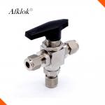 Forged Stainless Steel High Pressure 3 Way Gas Control Ball Valve for sale