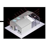 Q235B Warehouse Steel Structure With Yellow Crane Beam Recyclable for sale